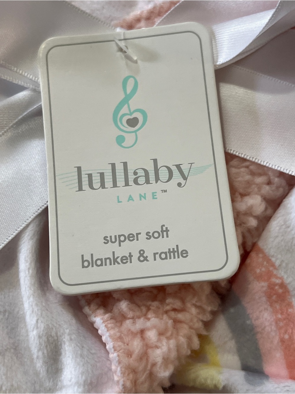 Lullaby Lane Super Soft Blanket & Unicorn Rattle New - Picture 3 of 4